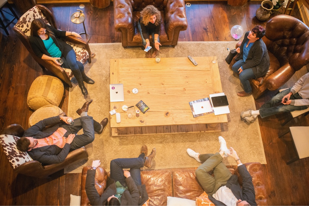 Picture of the Tonic team relaxing at the annual retreat