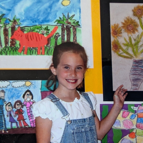 Childhood photo of Kelsey Steed