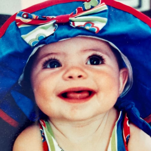 Childhood photo of Mary Wright